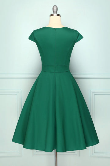 Pescoço assimétrico verde